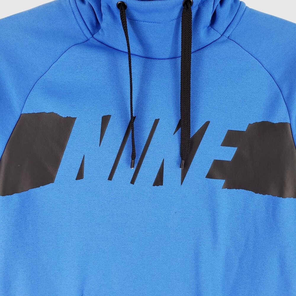 Nike Men's Pullover Blue Hoodie Size S Therma Fit - Picture 4 of 8